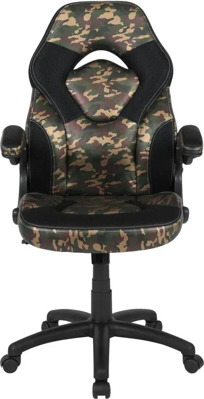 X10 Camouflage and Black Gaming Swivel Chair