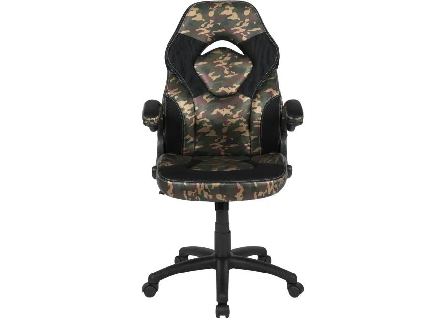 X10 Camouflage and Black Gaming Swivel Chair