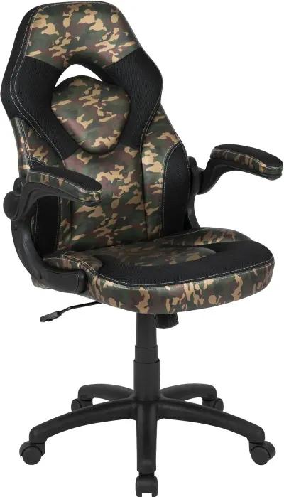 X10 Camouflage and Black Gaming Swivel Chair