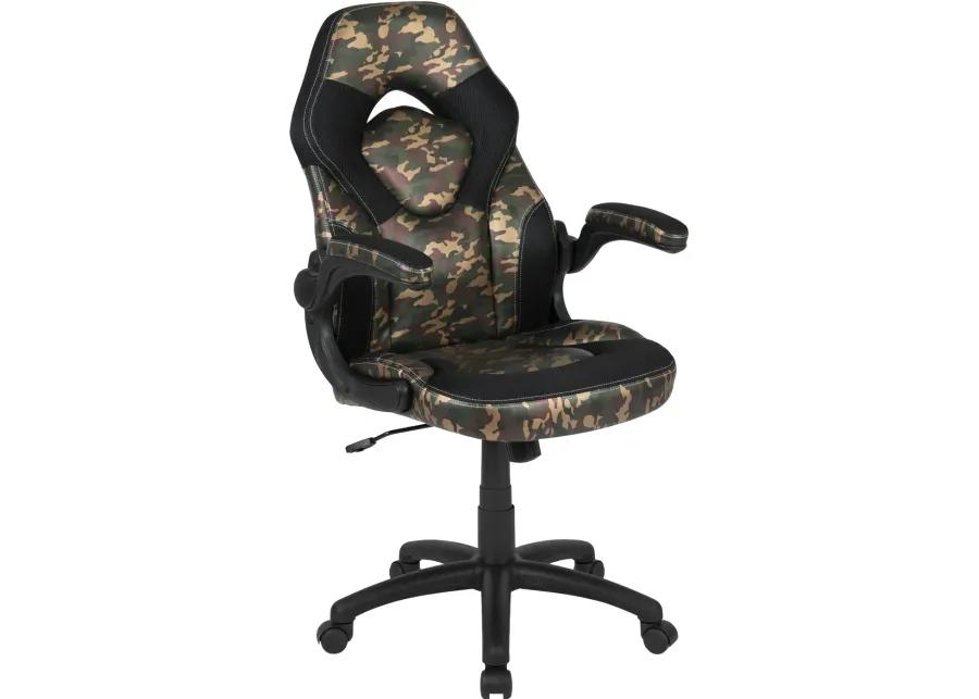 X10 Camouflage and Black Gaming Swivel Chair