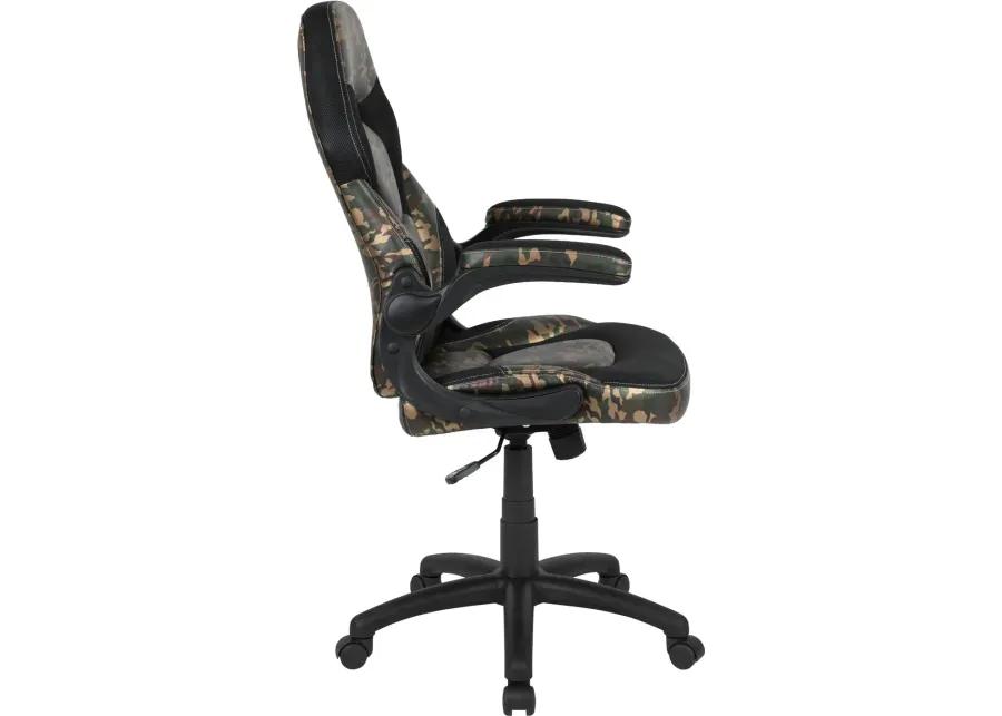 X10 Camouflage and Black Gaming Swivel Chair