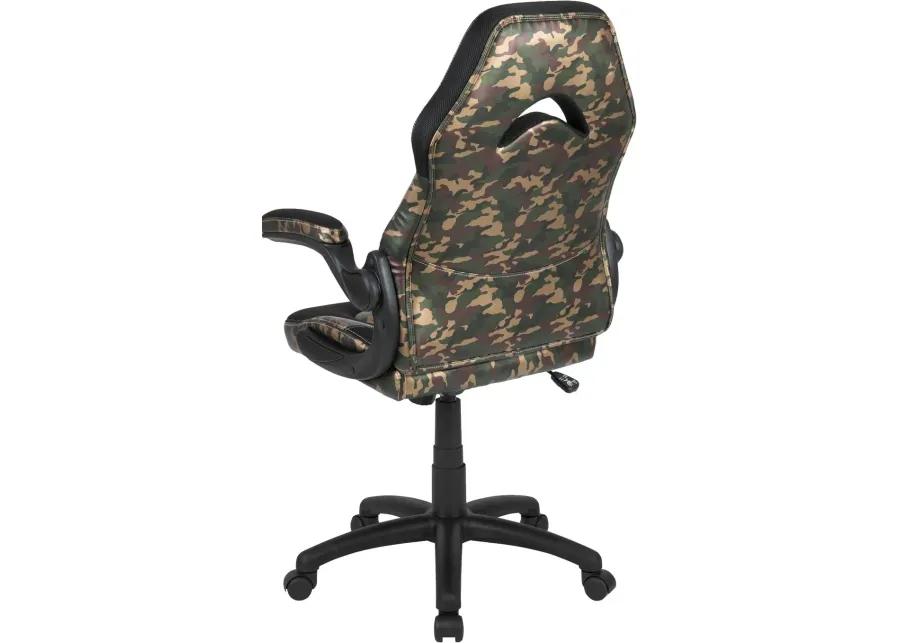 X10 Camouflage and Black Gaming Swivel Chair