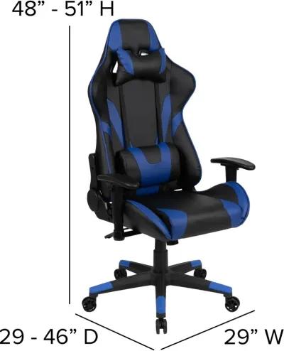 X20 Blue and Black Gaming Swivel Chair