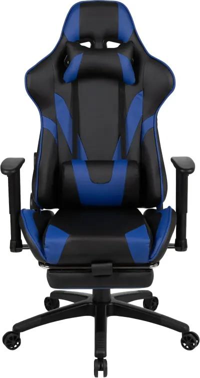 X30 Blue and Black Gaming Swivel Chair