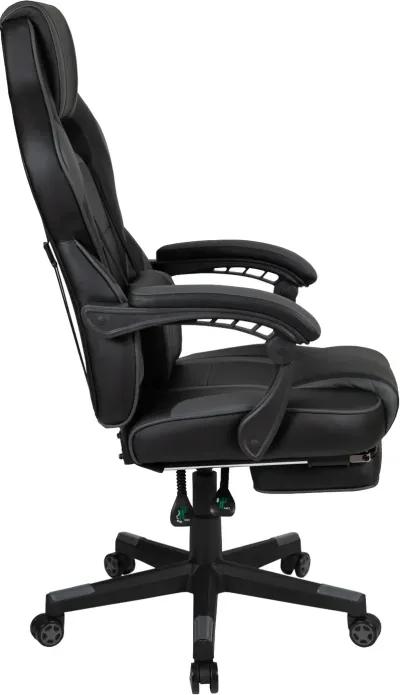 Gray and Black Gaming Swivel Chair - X40