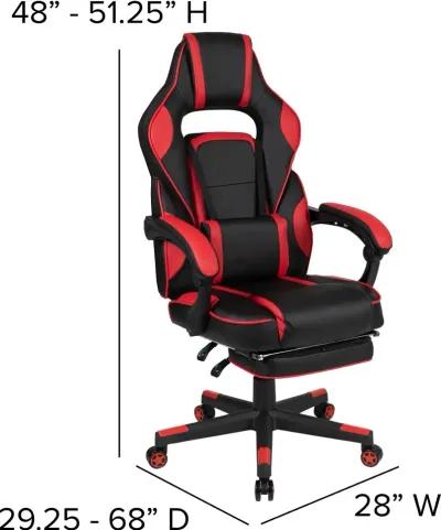 Red and Black Gaming Swivel Chair - X40