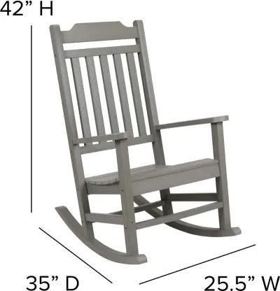 All-Weather Rocking Chair - Gray