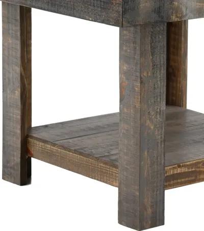 Loft Rustic Pine 5 Piece Dining Set