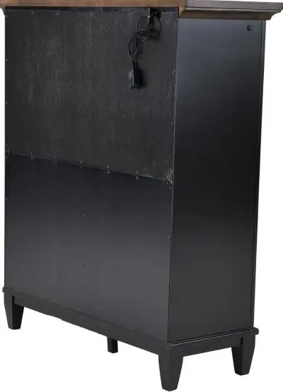 Lakeside Black Curio Cabinet