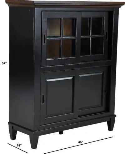 Lakeside Black Curio Cabinet