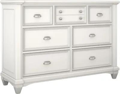 Harbor Hut White Youth Dresser