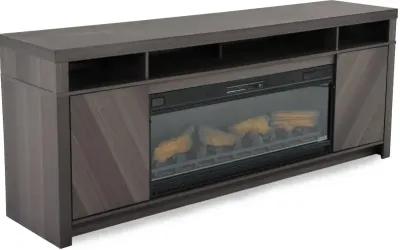 Morado Bay Gray 75" Fireplace TV Stand