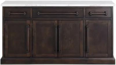 Manor Gate Dark Brown and Marble Buffet