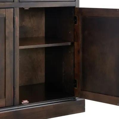 Manor Gate Dark Brown and Marble Buffet