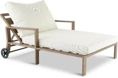 Monterey Cream Rolling Chaise Lounge