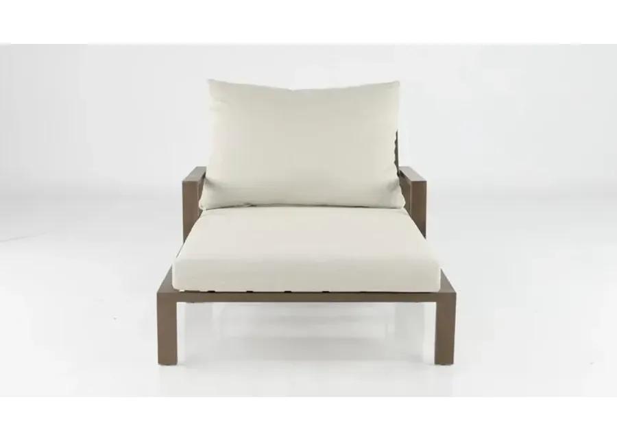 Monterey Cream Rolling Chaise Lounge