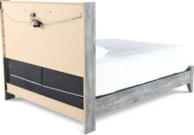 Twila Rustic Smoke Gray Full Bed