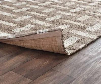 Preston 8 x 10 Desert Brown and Ivory Area Rug