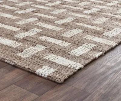 Preston 8 x 10 Desert Brown and Ivory Area Rug