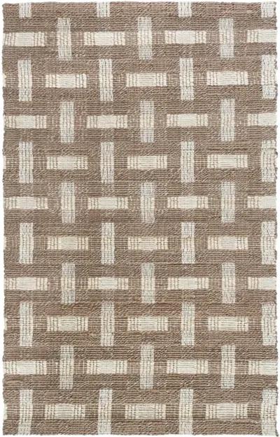 Preston 8 x 10 Desert Brown and Ivory Area Rug