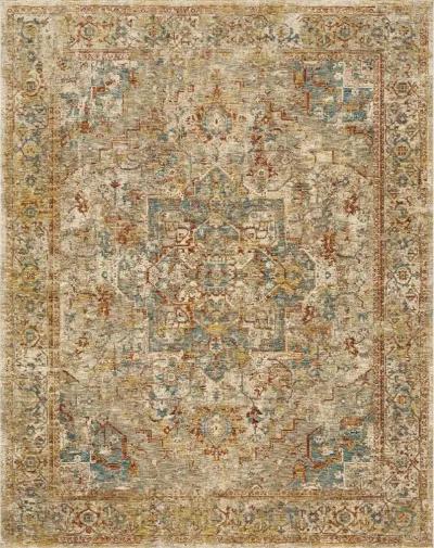 Marash 5 x 8 Ezine Gold and Cream Area Rug