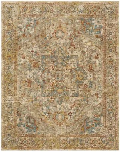 Marash 5 x 8 Ezine Gold and Cream Area Rug