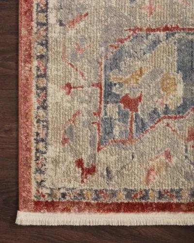 Janey 5 x 8 Garnet Multi Area Rug