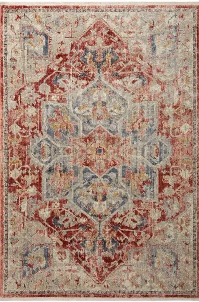 Janey 5 x 8 Garnet Multi Area Rug