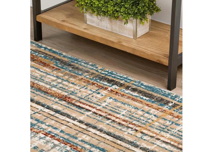 Karma 5 x 8 Transitional Multicolor Area Rug