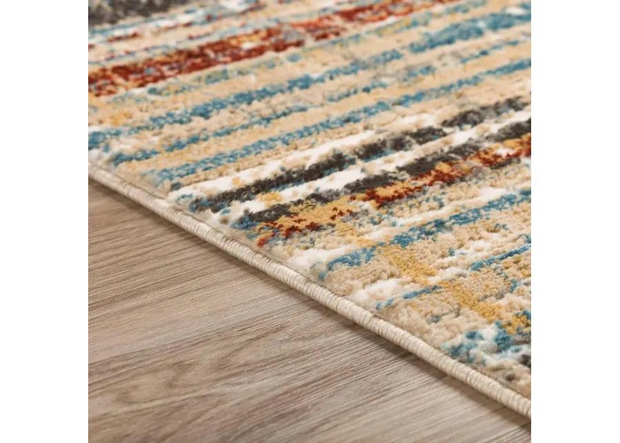 Karma 5 x 8 Transitional Multicolor Area Rug