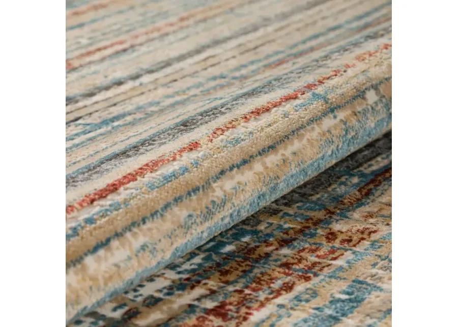 Karma 5 x 8 Transitional Multicolor Area Rug