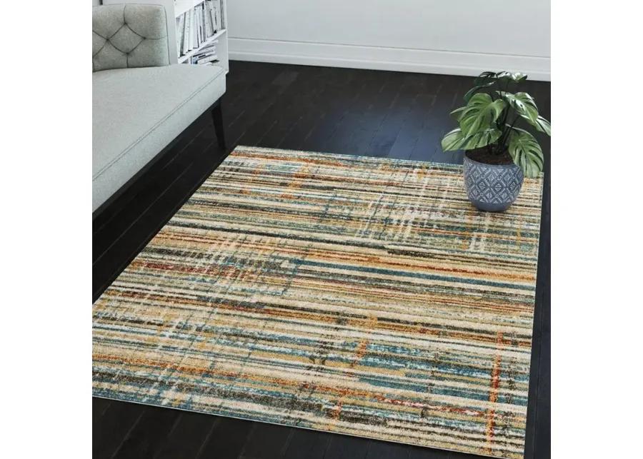 Karma 5 x 8 Transitional Multicolor Area Rug