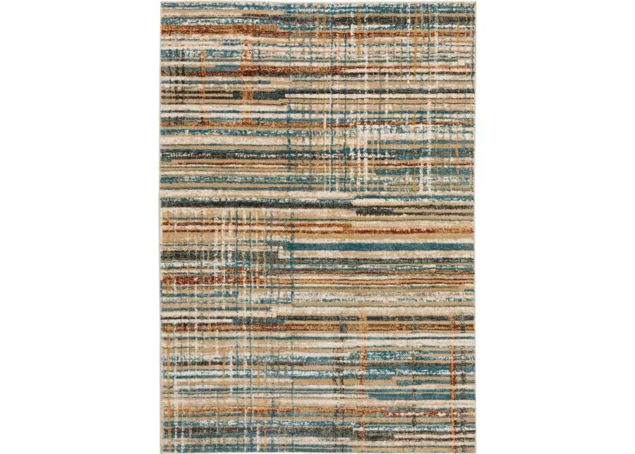 Karma 5 x 8 Transitional Multicolor Area Rug