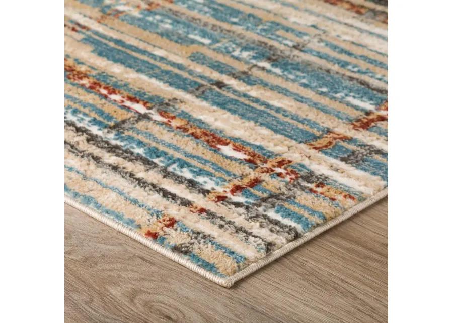 Karma 5 x 8 Transitional Multicolor Area Rug