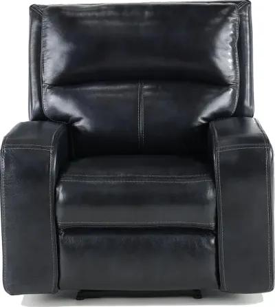 Megan Dark Blue Power Recliner