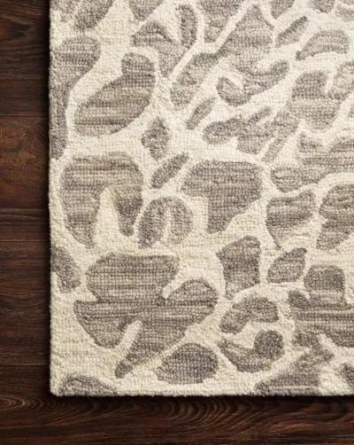 Masai 8 x 10 Safari Gray and Ivory Area Rug