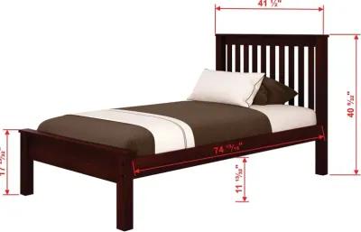 Carson Cappuccino Twin Bed with Trundle