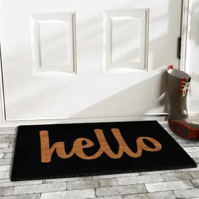 Hello Color Block Doormat