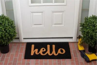 Hello Color Block Doormat