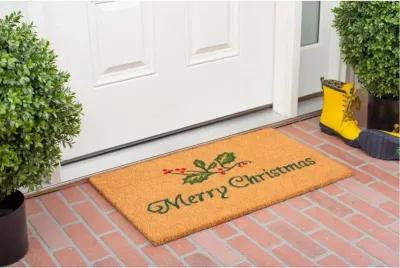 Christmas Holly Doormat