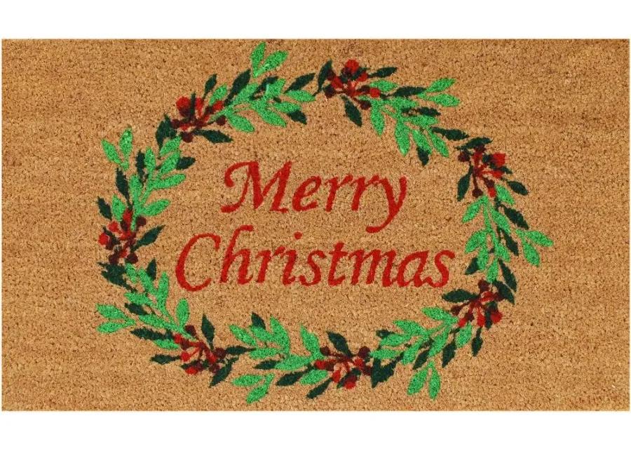 Christmas Wreath Doormat