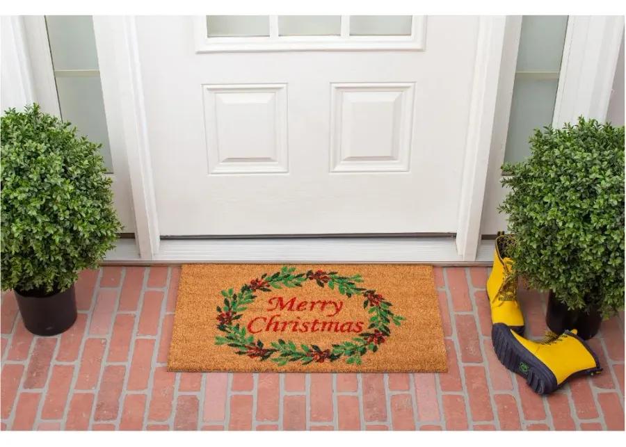 Christmas Wreath Doormat