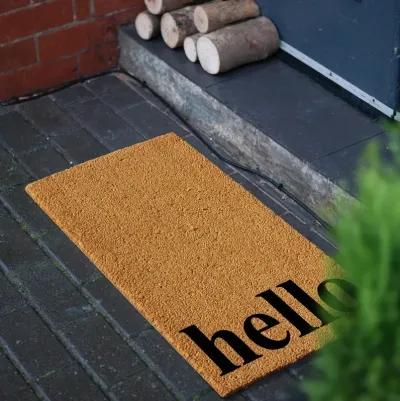 Vertical Hello Doormat