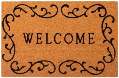 Welcome Curly Q Doormat