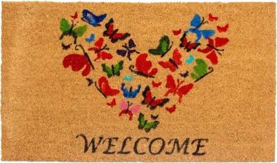 Butterfly Love Welcome Doormat