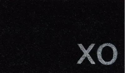 Black XO Doormat