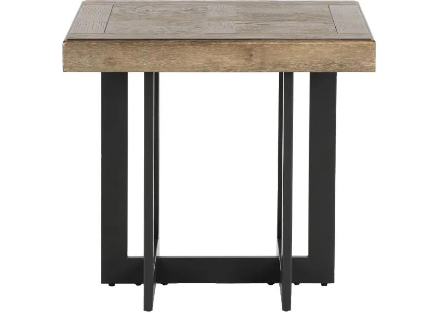 Eden Dune and Black End Table