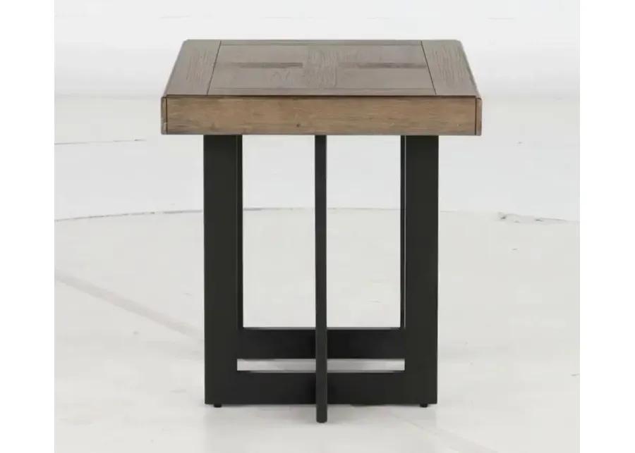 Eden Dune and Black End Table