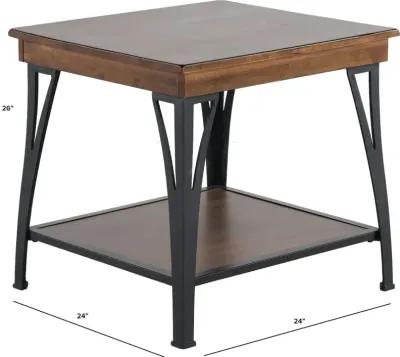 District Cool Copper End Table