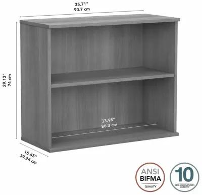 Bush Business Platinum Gray Bookcase